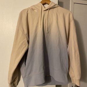 Zara Men's Large Blue/Tan Ombre Sweatshirt